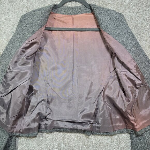 Kirkland Hall VTG Two-Piece Gray Wool Skirt Suit Tweed Lined USA Made Women's 12 - Picture 6 of 16